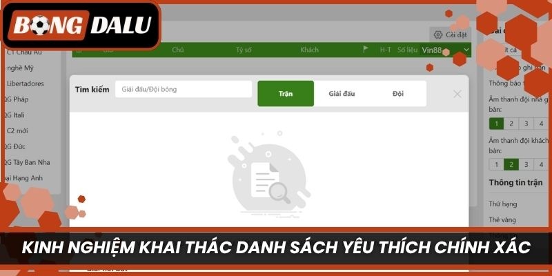 Kinh nghiệm khai thác danh sách yêu thích chính xác