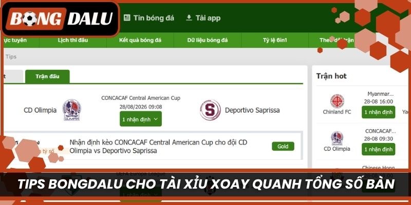 Tips Bongdalu cho tài xỉu xoay quanh tổng số bàn trong thời gian chính thức 